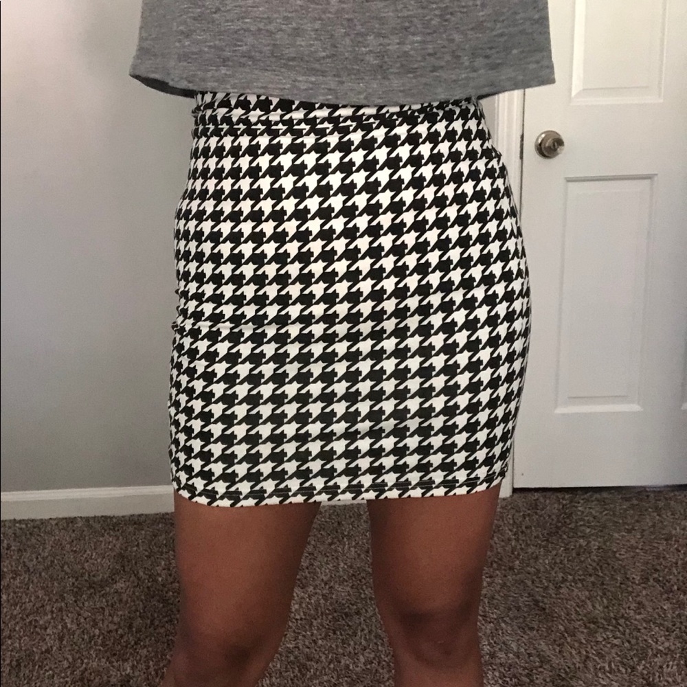 Black and white skirt